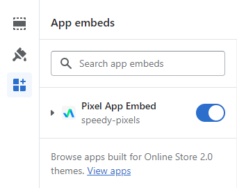 Enable app embed